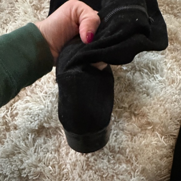 Black Over-the-Knee Women's Boots - Picture 3 of 5